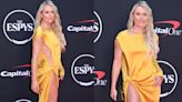 Lindsey Vonn Pops in Shock-yellow Cutout Dress With Dramatic High-slit Details at ESPY Awards 2024