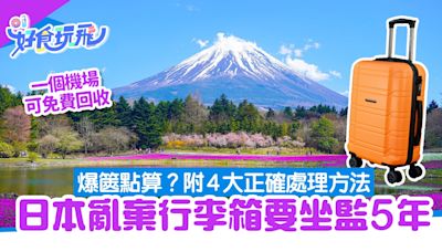 日本旅遊｜在日千萬不要亂棄行李箱 隨時坐監5年｜附4大處理方法