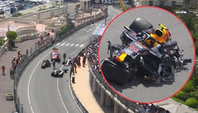 F1 News: Sergio Perez Involved In 'Monster' Crash With Kevin Magnussen as Monaco GP Red Flagged