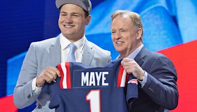 Fantasy Football 2024 one-QB rookie-only post-NFL Draft mock results, recap: Drake Maye slides far, more