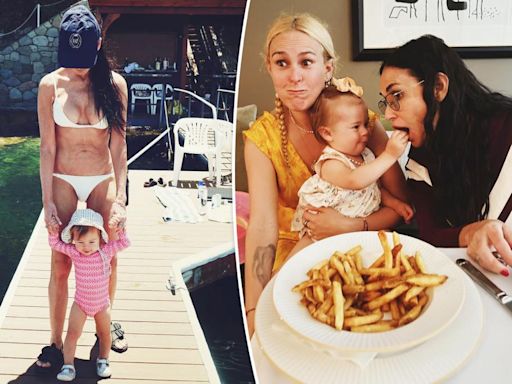 Demi Moore, 61, rocks white bikini in sweet snap with granddaughter Louetta