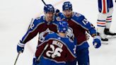 MacKinnon has 2 assists, breaks franchise's single-season points mark as Avs beat Oilers 5-1