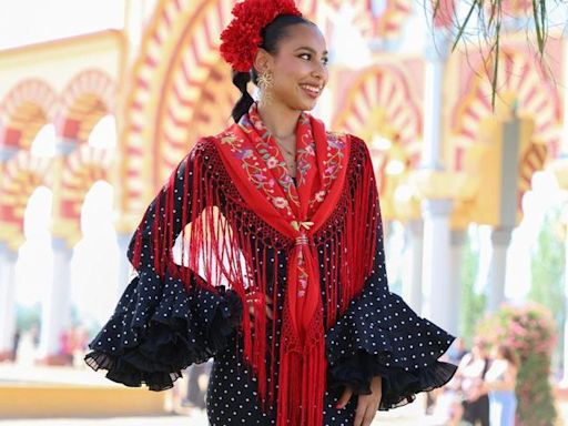 Trajes de gitana el viernes de Feria