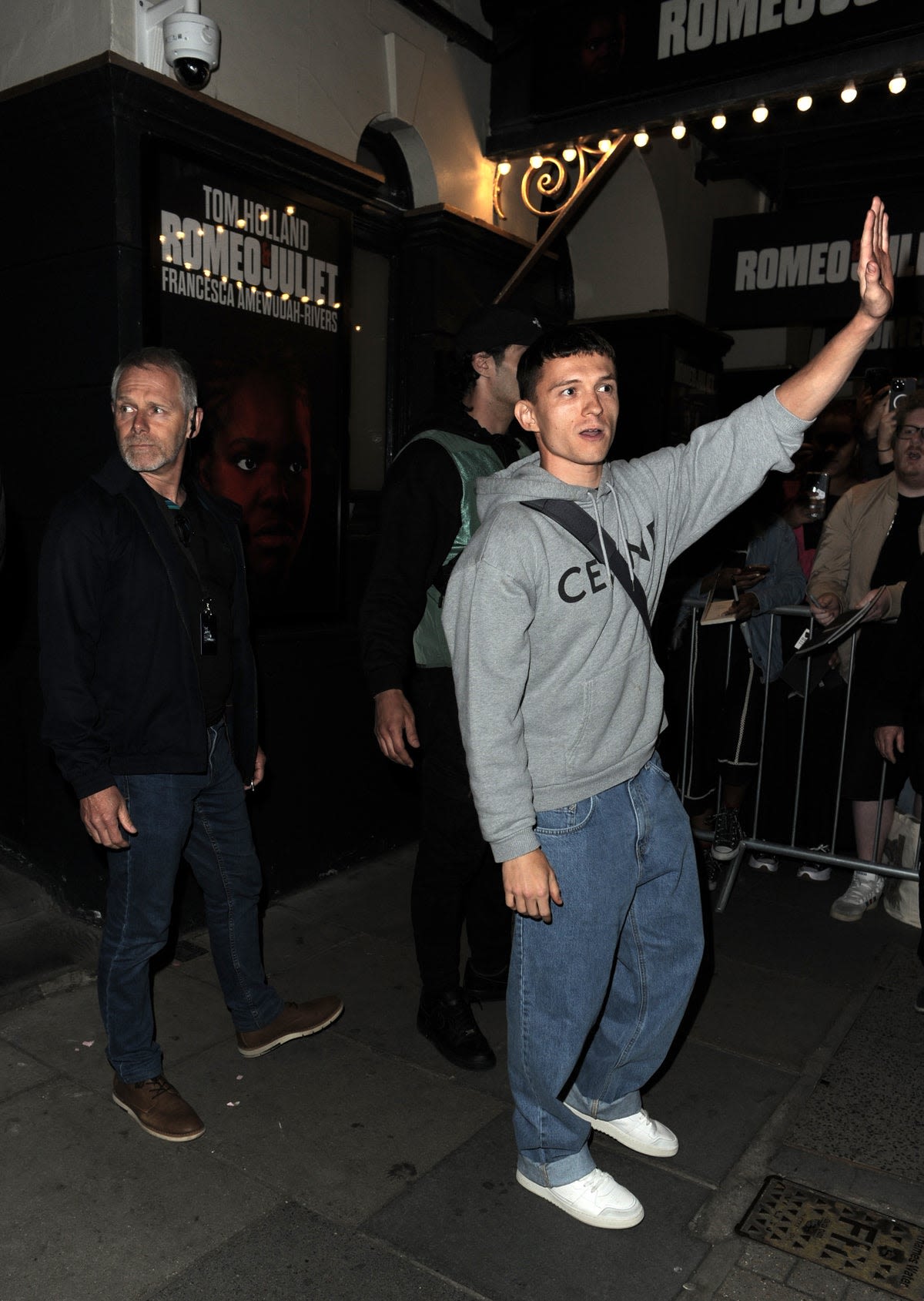 Tom Holland shows off new look in Romeo And Juliet as fans greet star's West End return