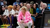 LSU coach Kim Mulkey's outfit for Final Four features pink flowers, matches granddaughter