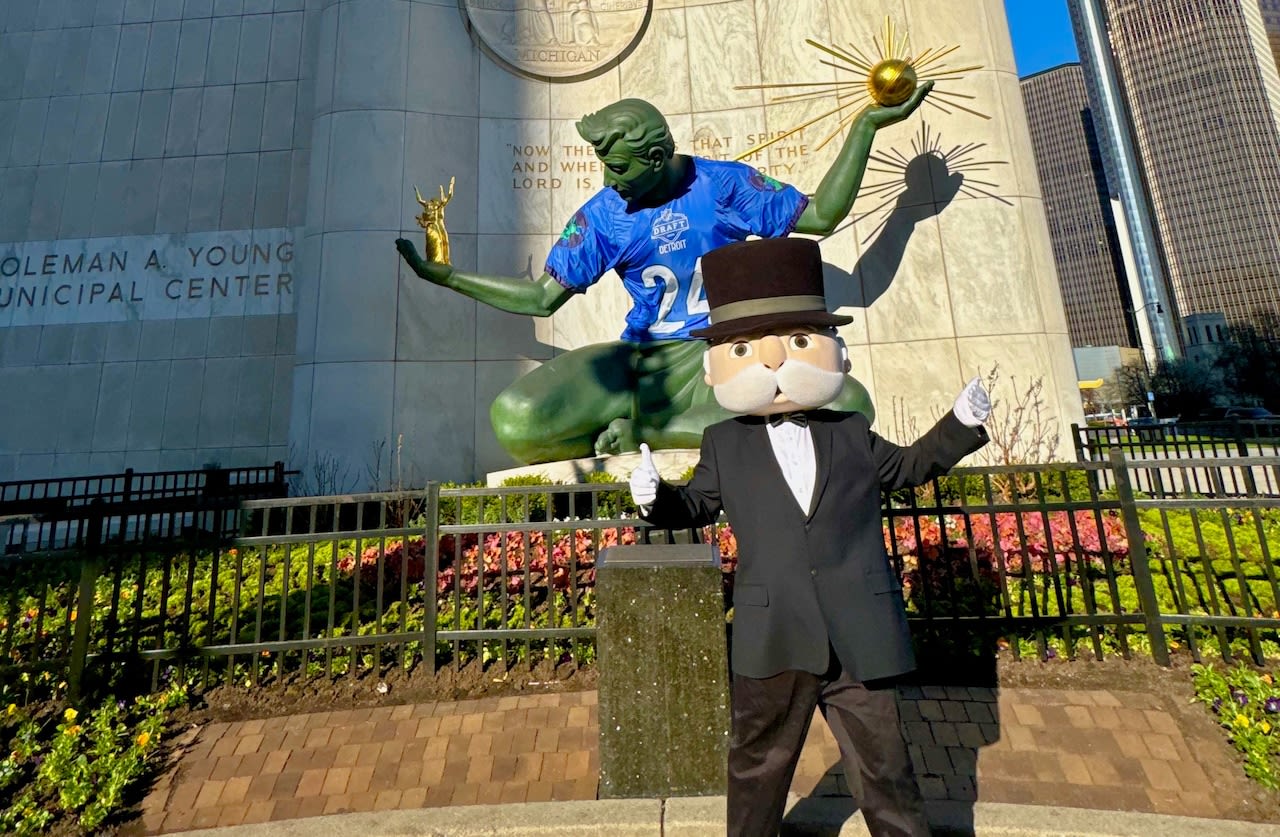 Why Mr. Monopoly has been spotted all over Detroit