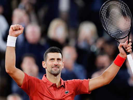 Watch: Novak Djokovic hits shot of the French Open in ominious victory