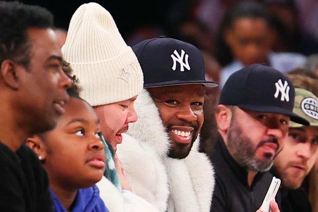 50 Cent & Fat Joe Continue Their Bromance During Knicks Game