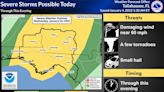 Tallahassee area under tornado watch; storms, squall line could produce damaging winds