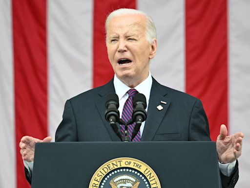 Joe Biden "sleeping" during Memorial Day speech raises questions