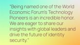 World Economic Forum Names Identity Security Innovator Oleria as a 2024 Technology Pioneer