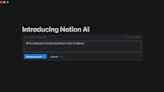 Notion 記事 app 要用 AI 來自動生成貼文、待辦事項，甚至是文章靈感