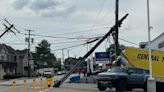 Busy Washington road remains closed after tractor-trailer crash knocks down poles, power lines