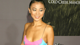 Great Outfits in Fashion History: Bai Ling's Pastel Colorblocked Dress