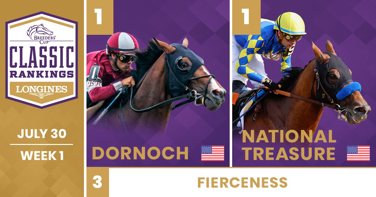 Dornoch, National Treasure Co-Leaders In First Breeders' Cup Classic Poll