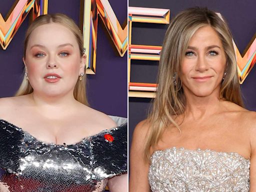 Nicola Coughlan Fangirls Over Posing Beside Jennifer Aniston on Emmys 2024 Red Carpet: 'She's Rachel!'