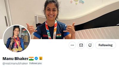 Paris Olympics 2024 medallist Manu Bhaker honoured with Eiffel Tower badge on X