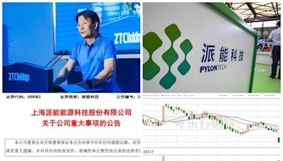 中國儲能第一股派能科技董事長被查 股價大跌