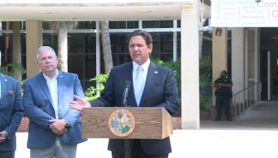 ‘We don’t do that here’: Gov. DeSantis condemns pro-Palestinian protests, encampments during visit to UF