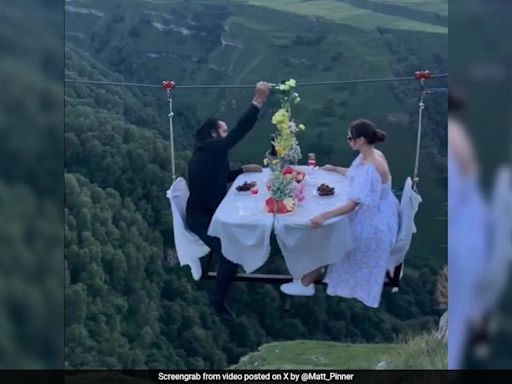 "The Last Supper": Couple's Mid-Air Dining Experience Is Giving The Internet Goosebumps