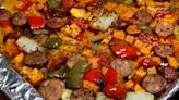 Sheet-pan 'roasted veggie thing' gets two thumbs up | Anna Jones