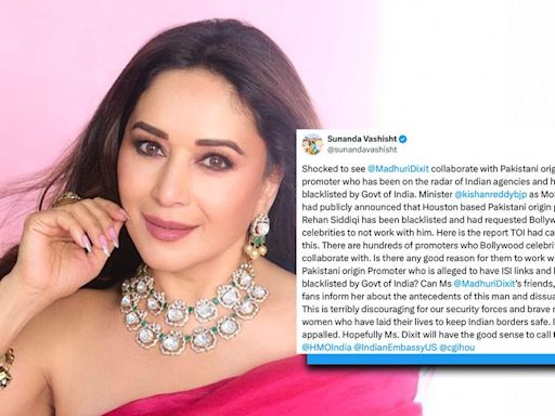 Madhuri Dixit Slammed For Collaborating With Man With Alleged ISI Links: 'Can Someone Dissuade Her?'