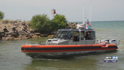 Crews rescue 3 people from Lake Erie