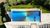 Felipe Pantone Dips His Signature Color Spectrum into a Residential Pool