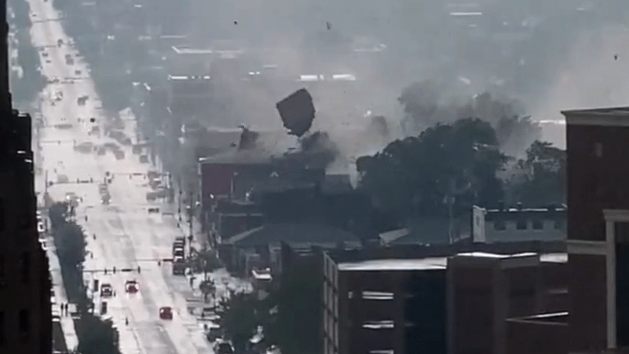 'The roof is gone': Tornado touches down in Buffalo and rips roof off Niagara Street building