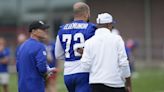 Projected starting OL Jermaine Eluemunor leaves Giants first camp practice with injury