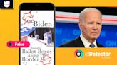 Es falso que Biden haya puesto urnas para votar en la frontera: son fotos de un sitio humorístico