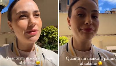 Rosalinda Cannavò incinta: «Quanto mi manca il panino al salame»