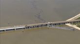 Barge hits bridge connecting Galveston and Pelican Island, causing partial collapse and oil spill