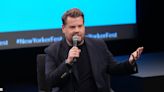 ‘I did nothing wrong’: James Corden tells reporter it’s ‘beneath him’ to care about Balthazar row