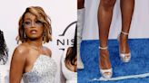 Keke Palmer Stands on Business in Crystallized Platform Stilettos for BET Awards 2024 Red Carpet