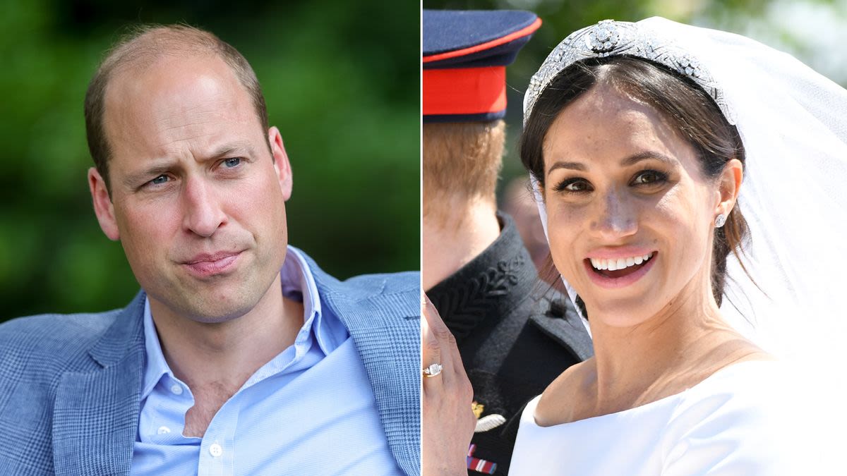 Prince William Was "Concerned" About Meghan Markle Wearing Princess Diana's Jewelry at Royal Wedding