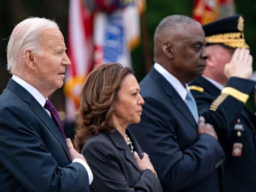 Biden says US troops fight to protect democracy