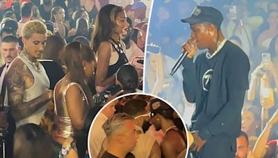 Winnie Harlow, Odell Beckham Jr. and more celebs support Travis Scott at F1 afterparty following Cannes fight