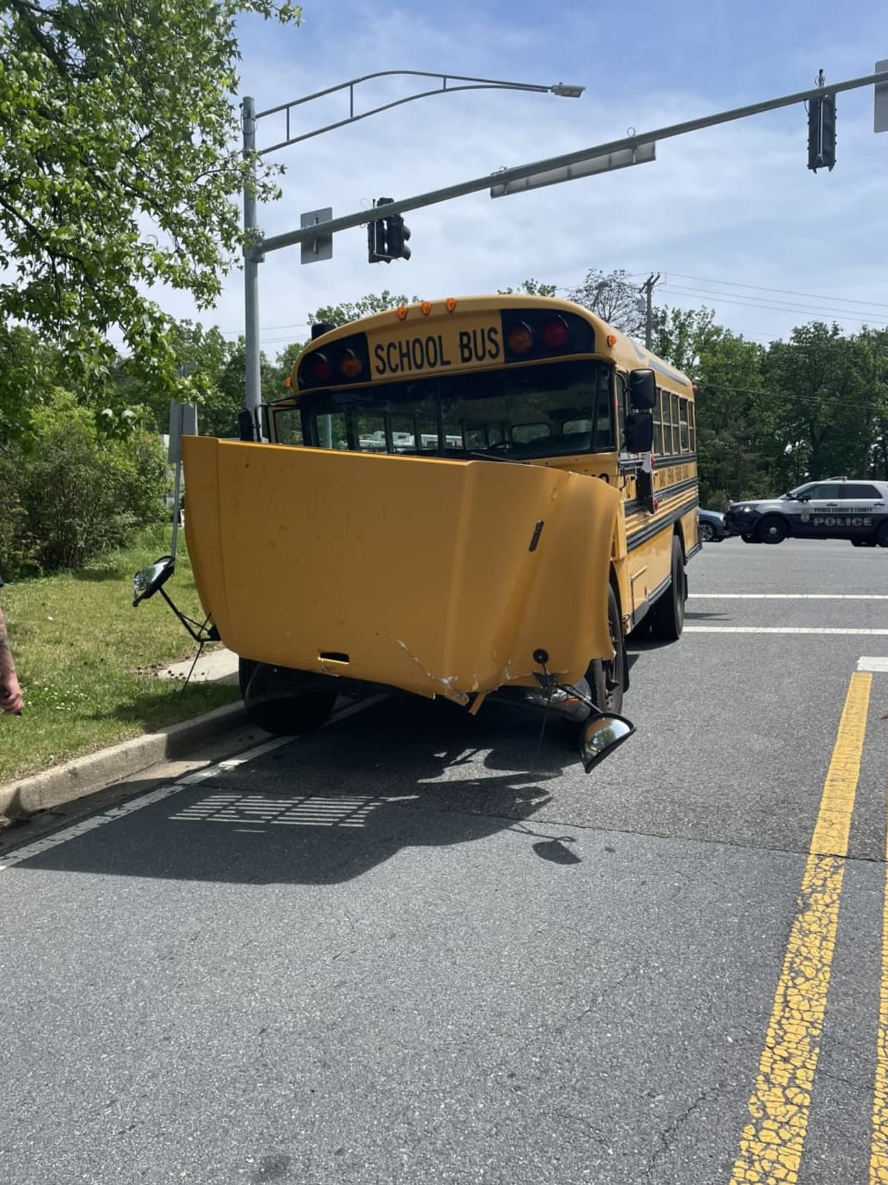 School Bus Involved In Multi-Vehicle Crash With Students On Board In Prince George's County