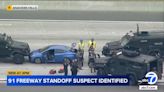 Suspect identified in police chase, hourslong standoff that shut down Southern California freeway