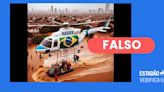 Imagem de helicóptero da Havan em resgate nas enchentes do Rio Grande do Sul é falsa