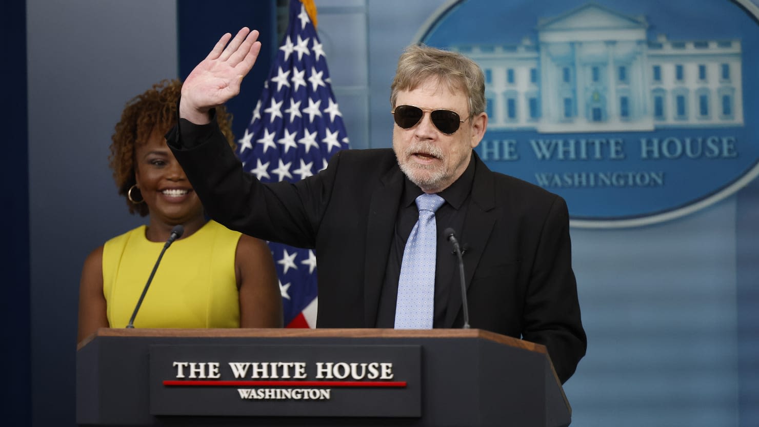 Not Everyone Loved Mark Hamill’s White House Press Briefing Cameo