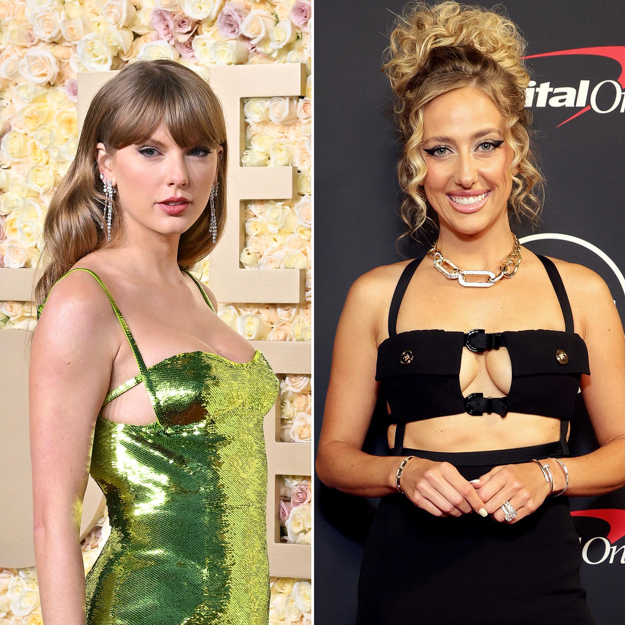 Taylor Swift Sips a Tay-Tini While Hanging With Brittany Mahomes in Vegas