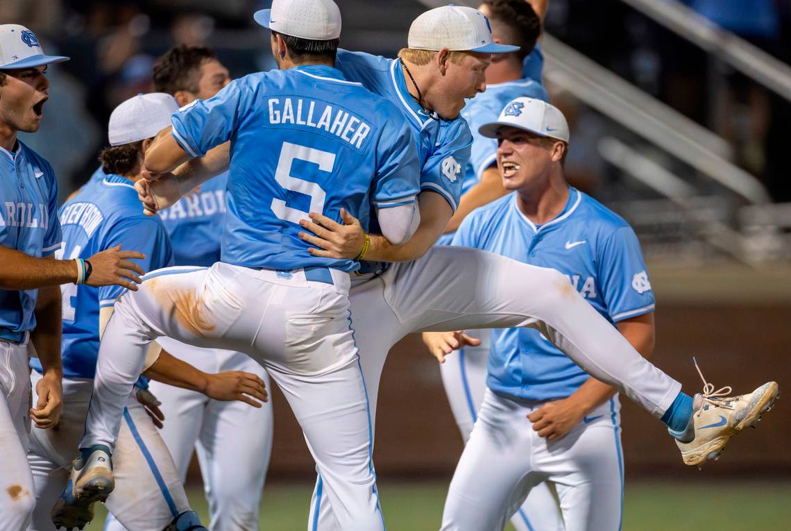 Late rally lifts UNC baseball past reigning NCAA champion LSU and into Super Regional