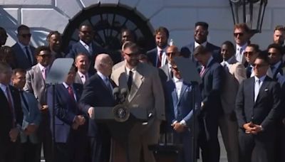 This time, Travis Kelce got chance to address nation during Chiefs’ White House visit