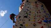 Olympian and hopefuls break in Utah’s biggest outdoor climbing wall at Millcreek City Hall