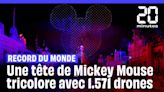 Drones : Disneyland Paris bat le record du monde de la « plus grande image aérienne d’un personnage fictif »