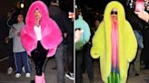 Nicki Minaj Slays an Impressive Quick-Change with 2 Fluffy Neon Looks in N.Y.C.