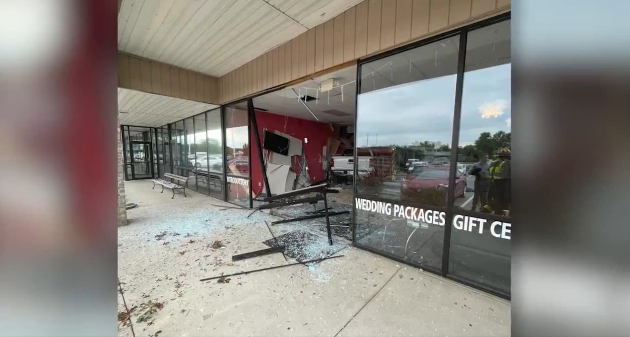 VIDEO: Truck crashes through dance studio into building next door, narrowly missing dancers