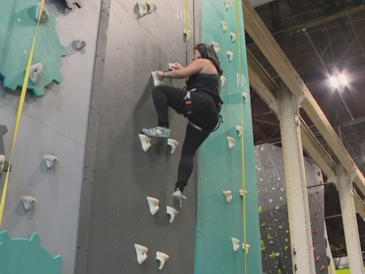 Speed climbing is now a standalone Olympic event, so Today in St. Louis gave it a try